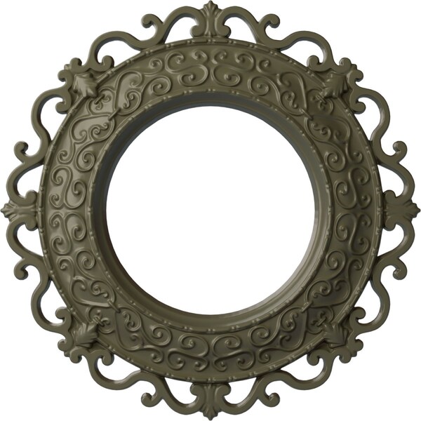 Ekena Millwork Orrington Ceiling Medallion (Canopies up to 6 5/8"), 13 1/4"OD x 6 5/8"ID x 1 1/8"P, Painted Turtle CM13ORPTF - main